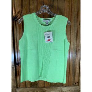 David Brooks Women's Green Sweater Tank Size Medium